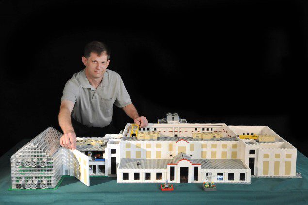 William Adams of Code 5515 creates model of LASR building from legos. William Adams of Code 5515 creates model of NAVY LASR building from legos.