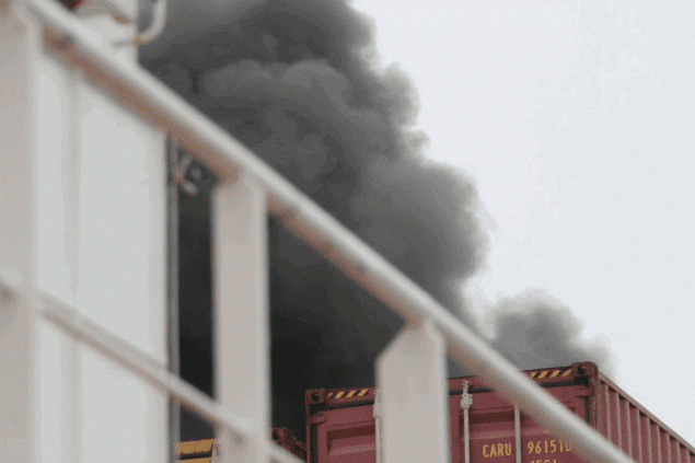 Onboard w: smoke