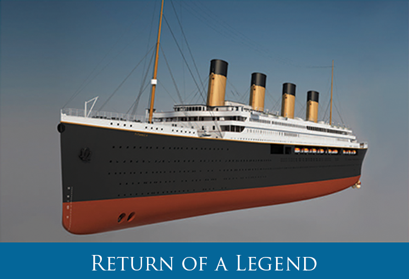 An artist’s rendering of the Titanic II. Photo: Blue Star Line